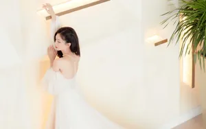 江疏影白裙性感写真图片_5