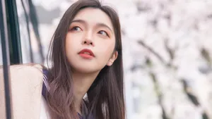 樱花JK少女意境写真图片_9