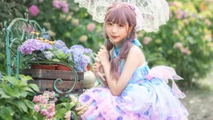 洛丽塔洋装少女户外写真图片_2