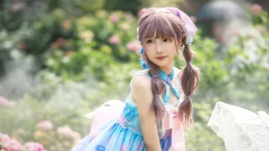 洛丽塔洋装少女户外写真图片_3
