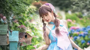 洛丽塔洋装少女户外写真图片_4