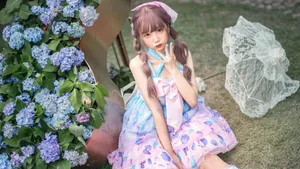 洛丽塔洋装少女户外写真图片_6