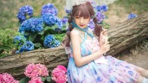 洛丽塔洋装少女户外写真图片_9
