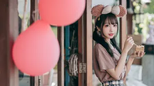清纯邻家萌妹女孩写真图片_4