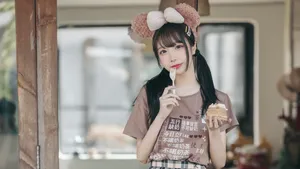 清纯邻家萌妹女孩写真图片_8