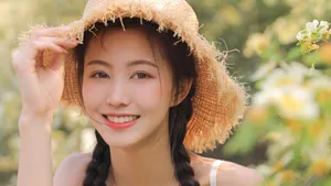 温暖甜美女孩图片壁纸_4