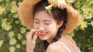 温暖甜美女孩图片壁纸_8