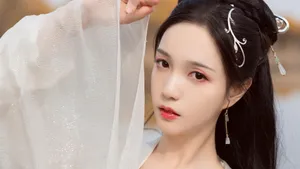 美女白衣仙女汉服写真_10