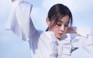 袁姗姗白裙优雅性感壁纸_4