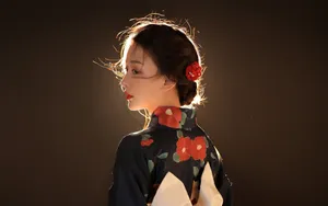 日系和服美女写真壁纸_2