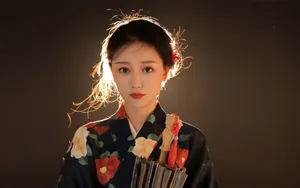 日系和服美女写真壁纸_3