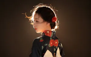 日系和服美女写真壁纸_7
