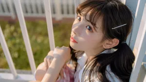 日系jk小清新甜美美女写真壁纸_10