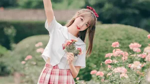 4k甜美美女jk制服写真图片