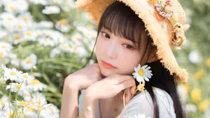 咬人猫花海写真图片壁纸_9