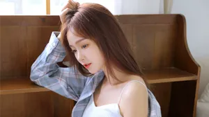 极品高颜值居家美女壁纸_3
