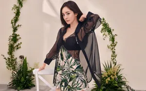 杨幂吊带豹纹性感壁纸_4