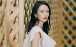 童瑶白裙优雅壁纸_3