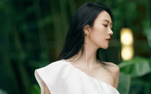 童瑶白裙优雅壁纸_6
