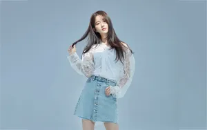 刘些宁甜美养眼壁纸