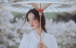 白衣古装美女古风写真图片_6