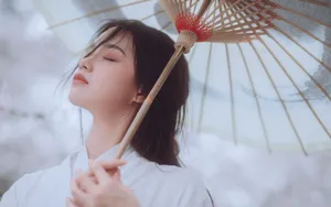 白衣古装美女古风写真图片_7