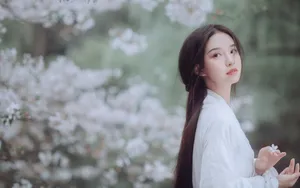 白衣古装美女古风写真图片_8