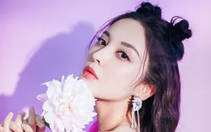 古力娜扎粉嫩壁纸_2