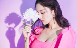 古力娜扎粉嫩壁纸_3