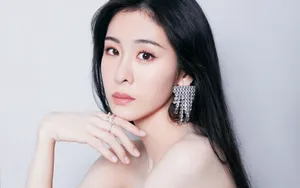 张碧晨抹胸亮片长裙壁纸_11