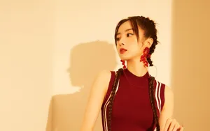 胡冰卿古典红装少女壁纸_4