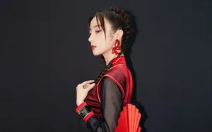 胡冰卿古典红装少女壁纸_6