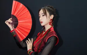 胡冰卿古典红装少女壁纸_7
