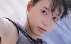 白净校花美女图片壁纸_4