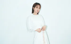 杨紫白裙写真壁纸图片_6