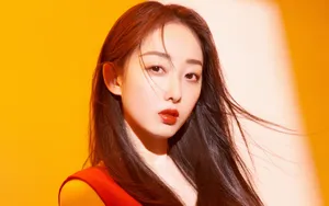 蒋梦婕性感红裙壁纸_3