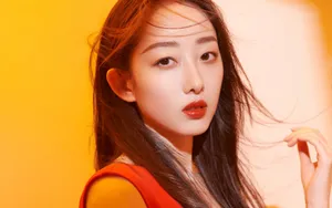蒋梦婕性感红裙壁纸_6