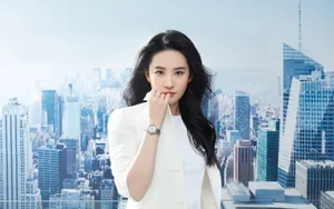 刘亦菲白色西装壁纸_7