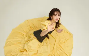 宣璐黄色裙子图片壁纸_2