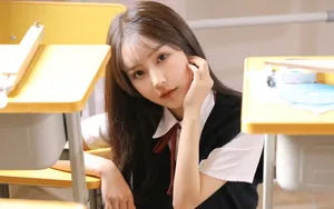 清纯甜美学生妹图片_5