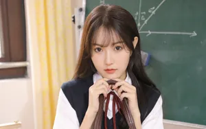 清纯甜美学生妹图片_8
