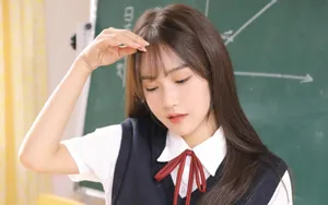 清纯甜美学生妹图片_9