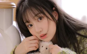 甜美长发女生图片_6