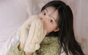 甜美长发女生图片_9