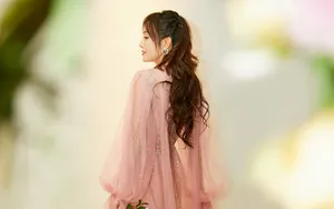 秦岚唯美薄纱裙写真壁纸_6