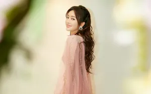 秦岚唯美薄纱裙写真壁纸_8