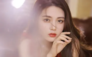 性感美女红裙图片_5