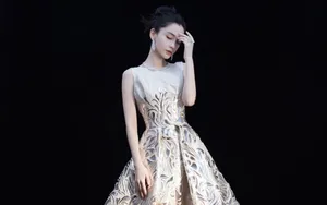 angelababy优雅长裙壁纸_2