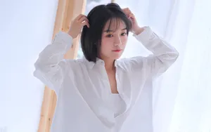 白衬衣美女头像图片_7