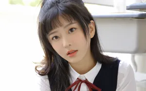 制服美女学生图片_4